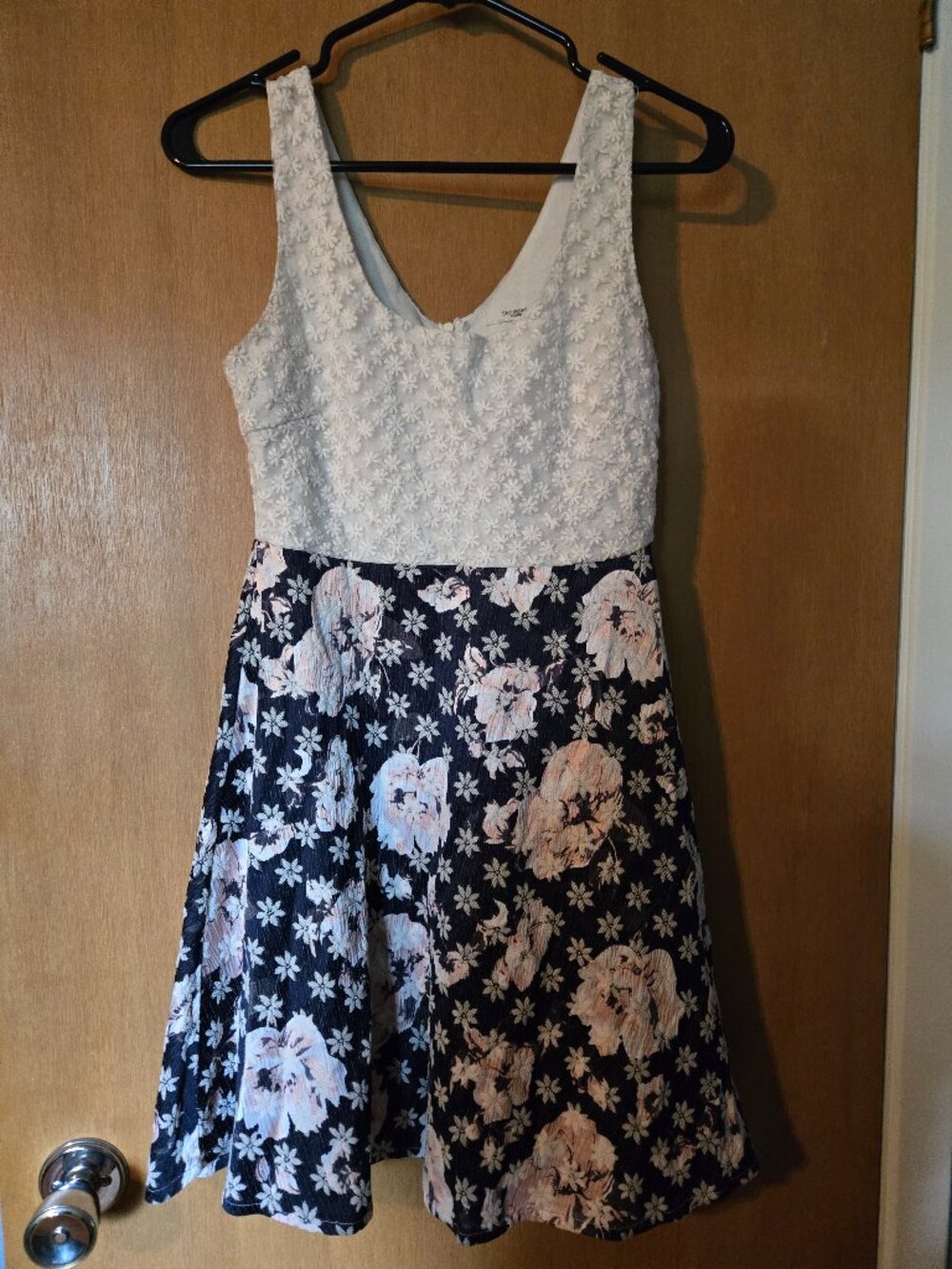 Saturday Studios Lace Floral A-Line Mini Dress Size S